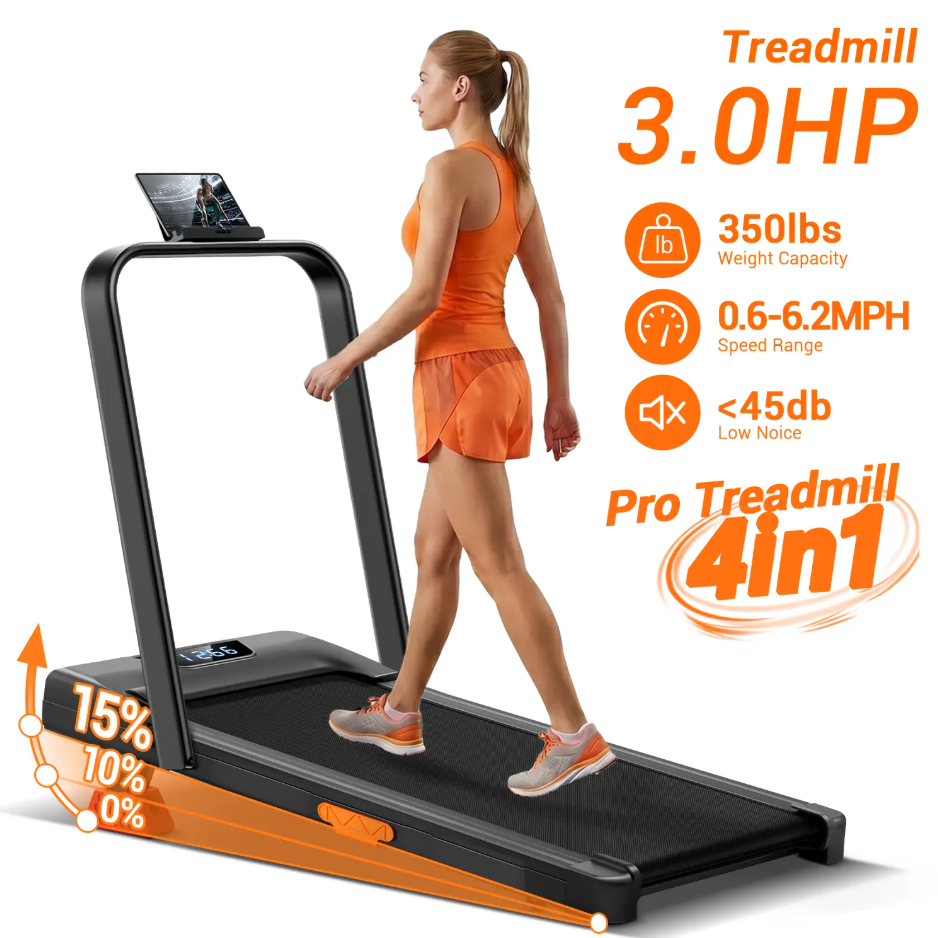 Compact Foldable Treadmill for Walking, Jogging & Running