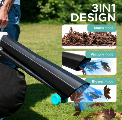 3-in-1 Electric Leaf Blower, Vacuum & Mulcher