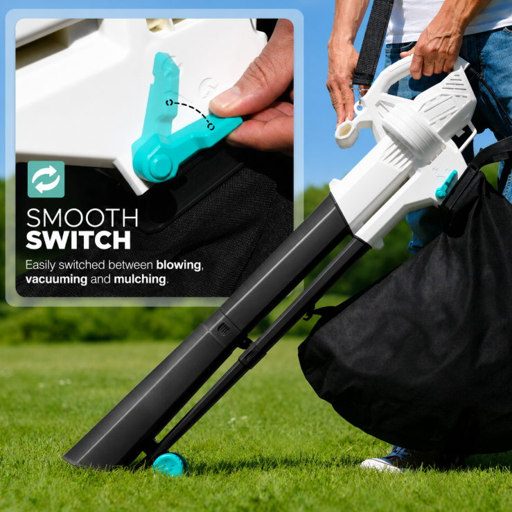 3-in-1 Electric Leaf Blower, Vacuum & Mulcher