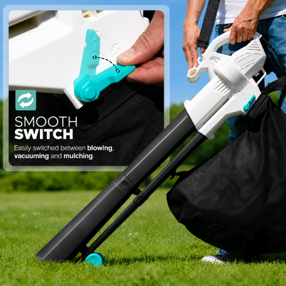 3-in-1 Electric Leaf Blower, Vacuum & Mulcher