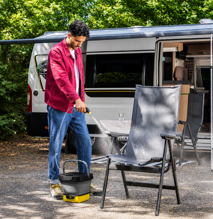 Foldable Mobile Outdoor Cleaner – Portable Cordless Water Spray System for Cars, Bikes, Pets & Outdoor Gear