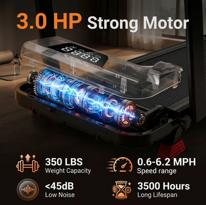 Compact Foldable Treadmill for Walking, Jogging & Running