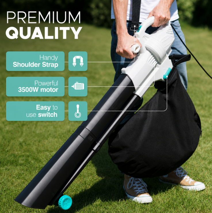 3-in-1 Electric Leaf Blower, Vacuum & Mulcher